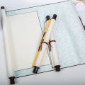 Xuan Paper Scroll Blank Calligraphy Full Scroll Fine Mount Blank Scroll Vertical Axis Middle Hall Banner Xuan Paper Calligraphy Works Dedicated. 