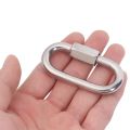 【HOT】 M3/M3.5/M4/M5/M6/M7/M8/M9/M10 Stainless Steel Screw Lock Climbing Carabiner Quick Links Safety Snap Hook Connecting Ring Buckle. 