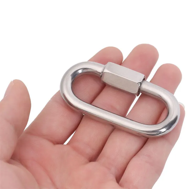 %E3%80%90HOT%E3%80%91%20M3/M3.5/M4/M5/M6/M7/M8/M9/M10%20Stainless%20Steel%20Screw%20Lock%20Climbing%20Carabiner%20Quick%20Links%20Safety%20Snap%20Hook%20Connecting%20Ring%20Buckle%20-%20Image%206