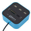 Grwibeou USB Hub Combo 3 Ports USB 2.0 Micro Card Reader SD/TF USB Splitter Hub Combo All In One for PC Computer Accessories. 