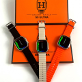 S9 Ultra smart watch with 3 strap 2.02 inch Display wireless charges  Hiwatch Plus App. 