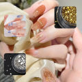 1 Bottle Nail Metal Rivets Punk Gold Silver Flat Bottom Nail Art Decorations 3D Metal Bead Or Nail Designs Manicure Charm. 