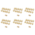 60x SMA Male Plug Solder Coax Connector for Semi-Rigid RG402 0.141 Inch Cable Gold. 