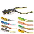 【Miga Plaza】  Black Thunder Frog Lure Topwater Fly Fishing Artificial Bait Saltwater Insect Soft Lures Bass Fishing Frog Baits. 