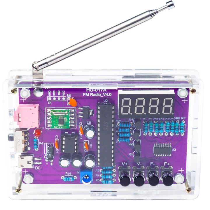 Digital FM Radio Assembly DIY PCB Kit with Single Chip Microcomputer [DKT-012]