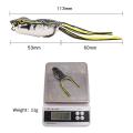 【Miga Plaza】  Black Thunder Frog Lure Topwater Fly Fishing Artificial Bait Saltwater Insect Soft Lures Bass Fishing Frog Baits. 