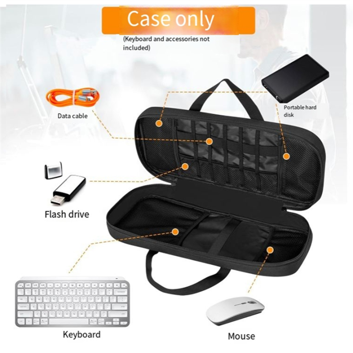 Travel Keyboard Case Bag Keys Mini Keyboard Carrying Storage Case ...