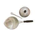Hopper pan Hoppers Pan With Wooden Handle Ceylon Traditional Appam Maker SPATULA Aluminum Hopper Pan Aluminum Appa Thachchiya. 