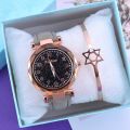 Casual Women Watches Starry Sky Quartz Wristwatch Female Clock Leather Fashion Ladies Wrist Watches. 