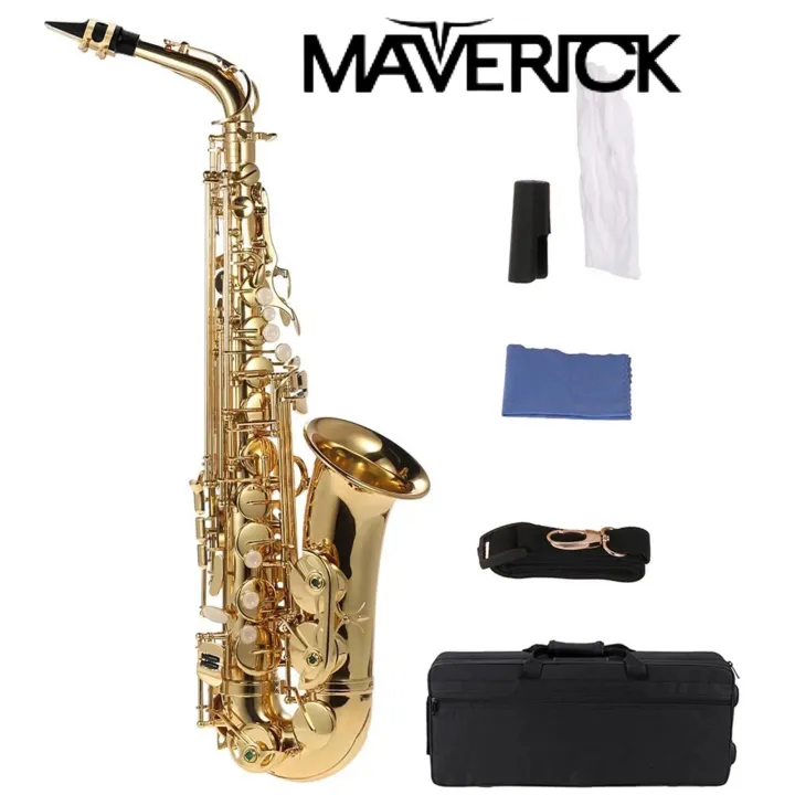 Maverick%20Eb%20Alto%20Saxophone%20With%20Carrying%20Case,%20Full%20set%20Cleaning%20and%20Care%20kit%20-%20Gold%20Color%20-%20Image%204