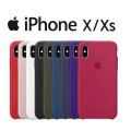 Super Luxury Soft textured Protective Apple Silicone Case Back Cover for iPhone X / Xs. 