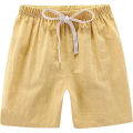 Yfashion Summer Kids Cotton Shorts Casual Loose Solid Color Short Pants For Boys Girls 3-8 Years Old. 