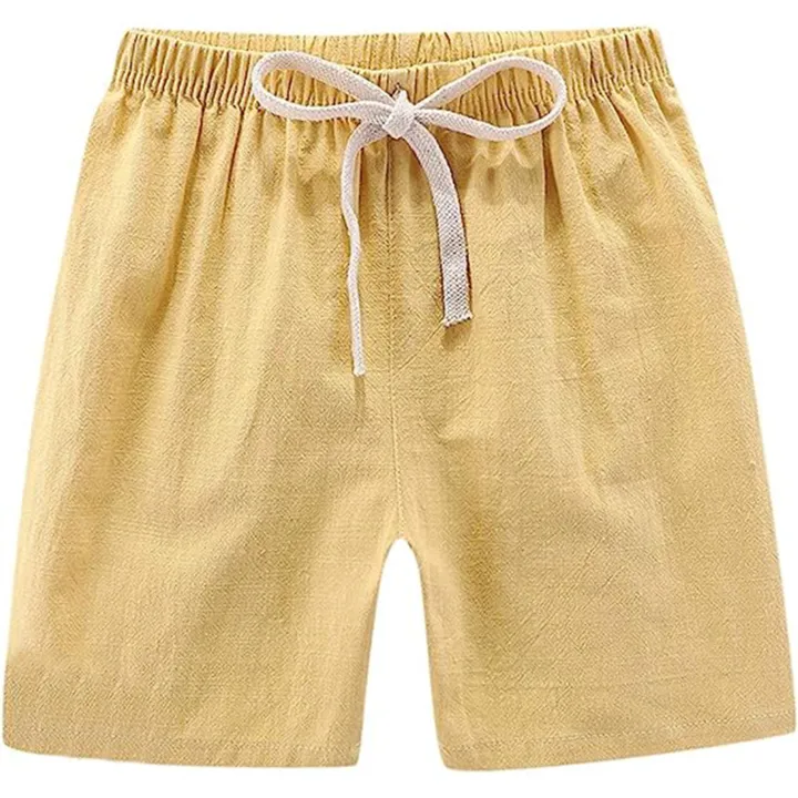 Yfashion%20Summer%20Kids%20Cotton%20Shorts%20Casual%20Loose%20Solid%20Color%20Short%20Pants%20For%20Boys%20Girls%203-8%20Years%20Old%20-%20Image%206