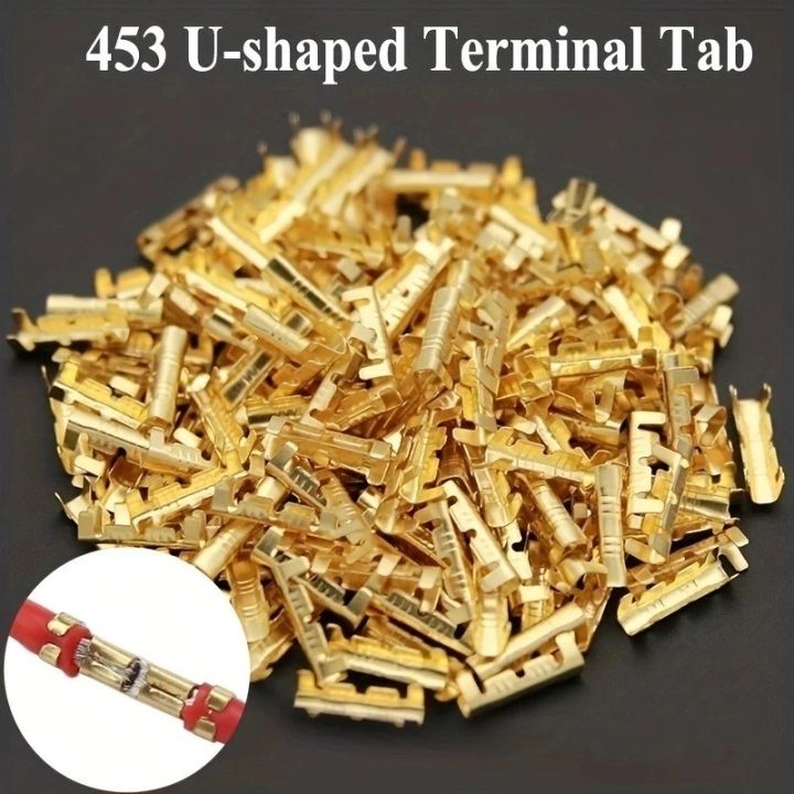50/100Pcs%20U-Shaped%200.3-1.5mm%C2%B2%20Wire%20Tab%20Inserts%20Connectors%20Cold%20Terminal%20Small%20Teeth%20Fascia%20Terminal%20-%20Image%205