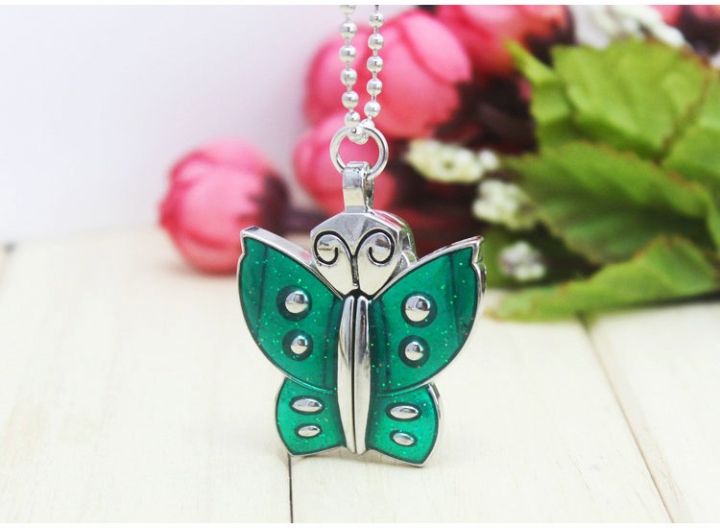 chaoyada brand Steel Necklace Key chain Pocket Watches Quartz Pendant Watch
