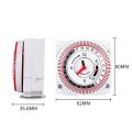 Mechanical Timer 250V Time Counter Reminder 15min 24h Kitchen Countdown  Saving Controller Industrial Timing Switch. 