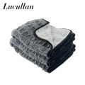 Lucullan 24x36 Premium Hybrid Twist Loop 70/30 Blend Microfiber Drying Towel Unique Pattern Max Drying. 