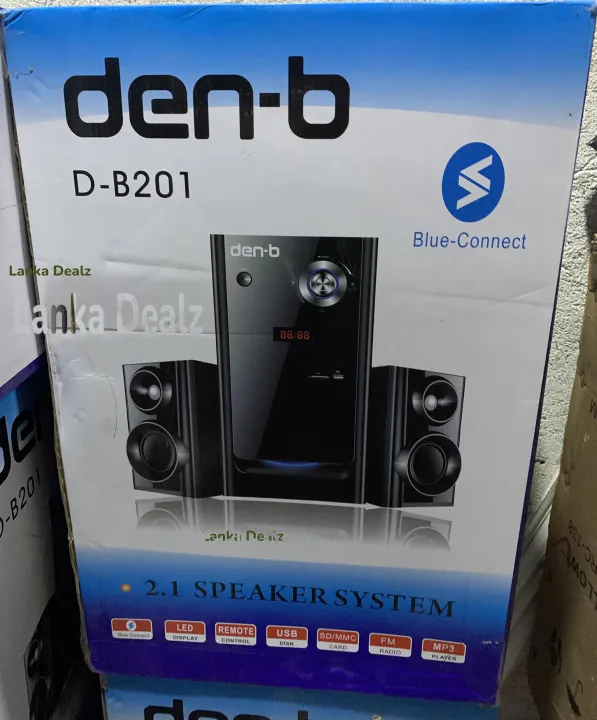 Den-B%202.1%20Bluetooth%20Speaker%20System%20with%202%20Speakers%20Surround%20Sound%20with%20Remote%20Control%20Black%20Den%20B%20-%20Image%203