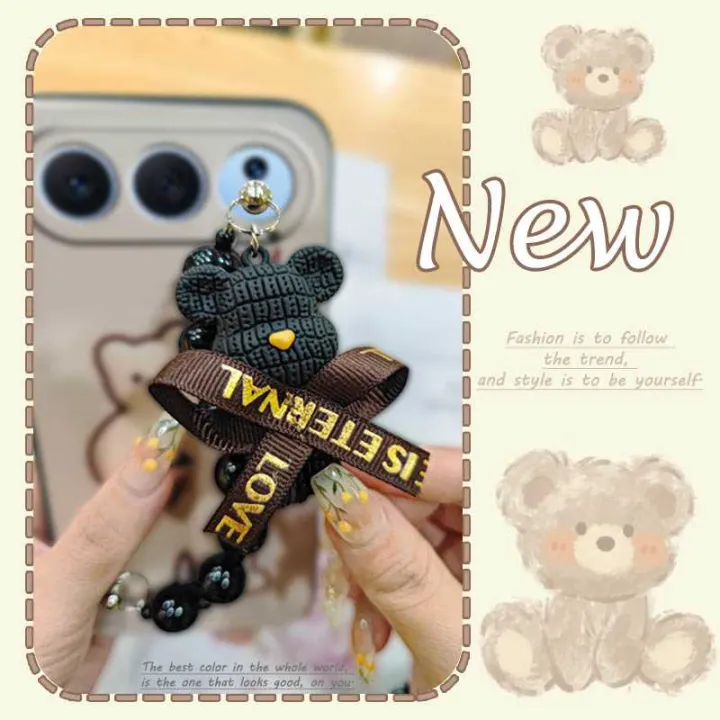 Back%20Cover%20soft%20case%20Phone%20Case%20For%20Honor%20500%20China%20Dirt-resistant%20Bear%20bracelet%20Simplicity%20Black%20pearl%20pendant%20cute%20-%20Image%203