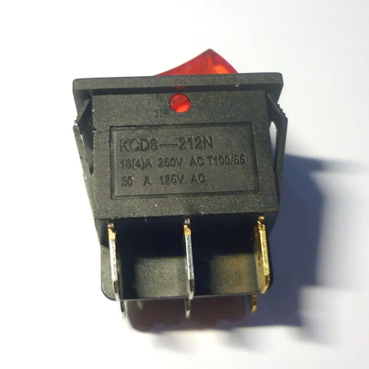 15A250V%2020A125V%20KCD8-212N%20Red%20Button%20Rocker%20Switch%206%20Pin%20Rocker%20Power%20Switch%20Double%20Rocker%20Switch%2010pcs/5Pcs/2Pcs/1Pcs%20-%20Image%203
