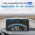 Car HUD 5.5 inch Head-up Display Windshield Projecter Digital Vehicle Speedometer Dual System Display Screen Overspeed Alarm Fatigue Driving Alarm for All Vehicles. 