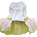 【Atoztide Store】pet Daisy Flower gauze tutu skirt puppy cat bowknot princess clothes. 