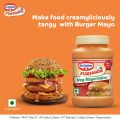 Dr. Oetker FunFoods Burger Mayonnaise | 100% Veg Mayonnaise | Extra Creamy mayonnaise | Mayonnaise for Sandwich, Burger, Wraps | Made with 38% Tomatoes | Trans Fat Free | 250g (FROM INDIA) SAM. 