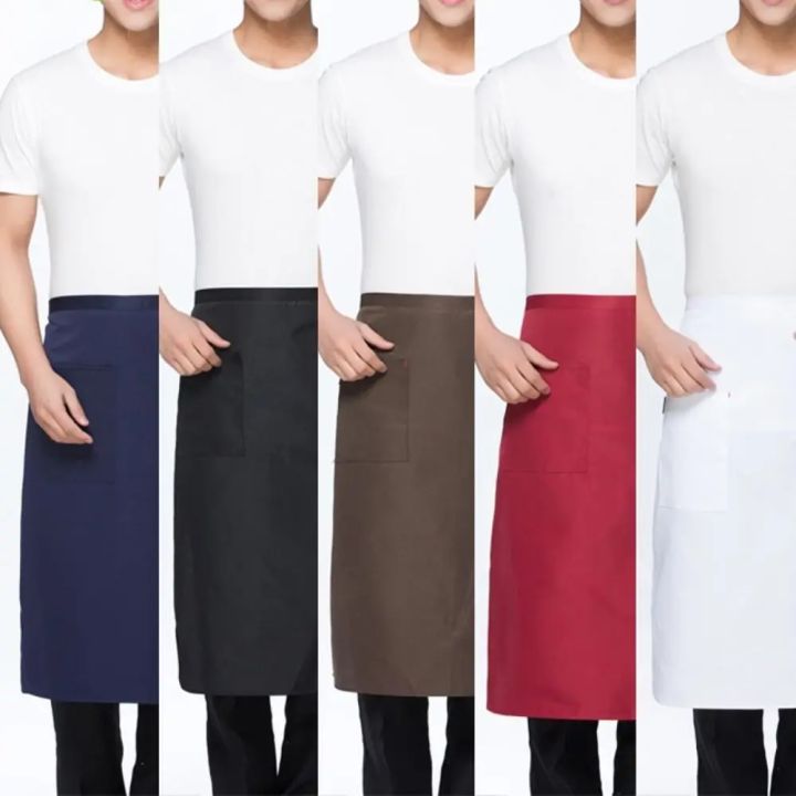 Chef Apron Back Kitchen Chef Apron Half Body Men's Hotel Restaurant Restaurant Kitchen Work Wear Short Work Clothes Thick Apron