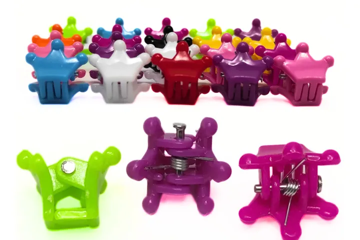 20pc%20Mini%20Claw%20Mixed%20Colours%201cm%20Small%20Plastic%20Hair%20Claws%20Hair%20Clips,Hair%20Clamps%20-%20Image%202