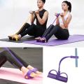 【Tento】1 Set Resistance Band Set Multifunctional Soft TPR Strong Elastic Band with Handle Muscle Training Auxiliary Tools Arm Leg Elastic Pull Exercise Rope. 