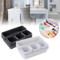 Plastic Drawer Storage Box Home Free Compartment Multi combination Divided Drawer Storage Boxes Kitchen Storage Organizer Three Size. 