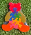Kids Puzzle Panda/Wooden Elephant Family Puzzle/Numbers/Medium. 