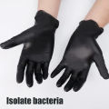 【Fast Delivery 1-4 day】100 Pcs Black Thickened Disposable Gloves PVC Nitrile Rubber Protective Food Grade Dishwashing Cleaning Gloves for Kitchen Restaurant Industrial Use. 