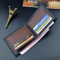 LouisWill Wallet Men Wallets Fashion Long Short Wallet PU Leather Long Wallet Business Wallets Men's Anti-theft Soft Wallet Splicing Two Fold Ultra-thin Long Wallet Travel Purses Coin Pouch ID Credit Cards Holders. 