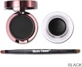 ADS 2 in 1 Gel Eyeliner and Eyebrow Powder Kit Brown Black Water-proof with Eye Liner Brush. 
