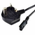 AC power Cable 3 Pin to 2 pin female out 1.5M with 13A plug base for TV, Radio, DVD, Torch. 