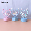 Sutuiying Kawaii Sanrio Night Light Cinnamoroll My Melody Cute Cartoon Kuromi Original KT Cat Children Glow Table Lamp Creative Toys for Girl gift. 