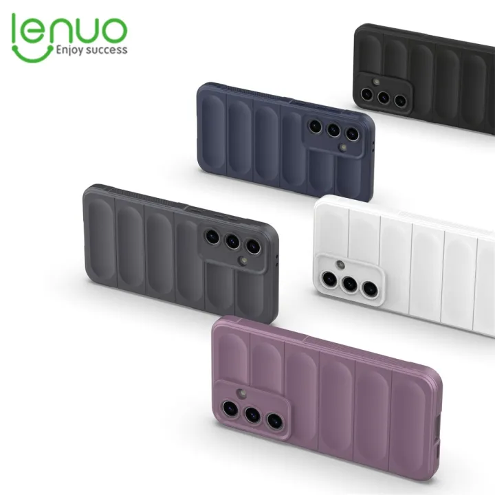 Lenuo For Samsung Galaxy S24 FE Back Cover Phantom Shield Soft Silicone TPU Shockproof Airbag Phone Case