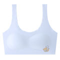 SMY 1Pcs Teenager Bra Ice Silk Soft Breathable Girl Training Vest Junior High School Student Girls Bra 8-16Yrs. 