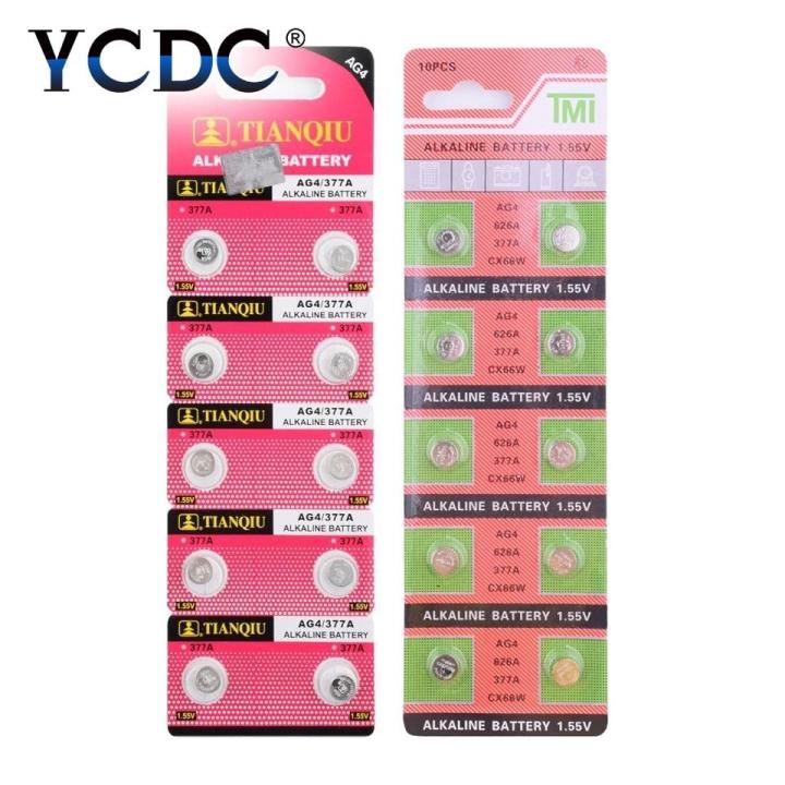 10pcs/pack%20AG4%20LR626%20377%20Button%20Batteries%20SR626%20177%20Cell%20Coin%20Alkaline%20Battery%201.55V%20626A%20377A%20CX66W%20For%20Watch%20Toys%20Remote%20-%20Image%206