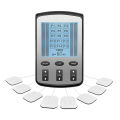 Migeet TENS EMS Muscle Stimulator 15 Modes & 4 Outputs 8 Pads for Natural Pain Relief Shoulder Neck electri-c Pulse Impulse Mini Massager Machine Portable electrotherapy Machine. 