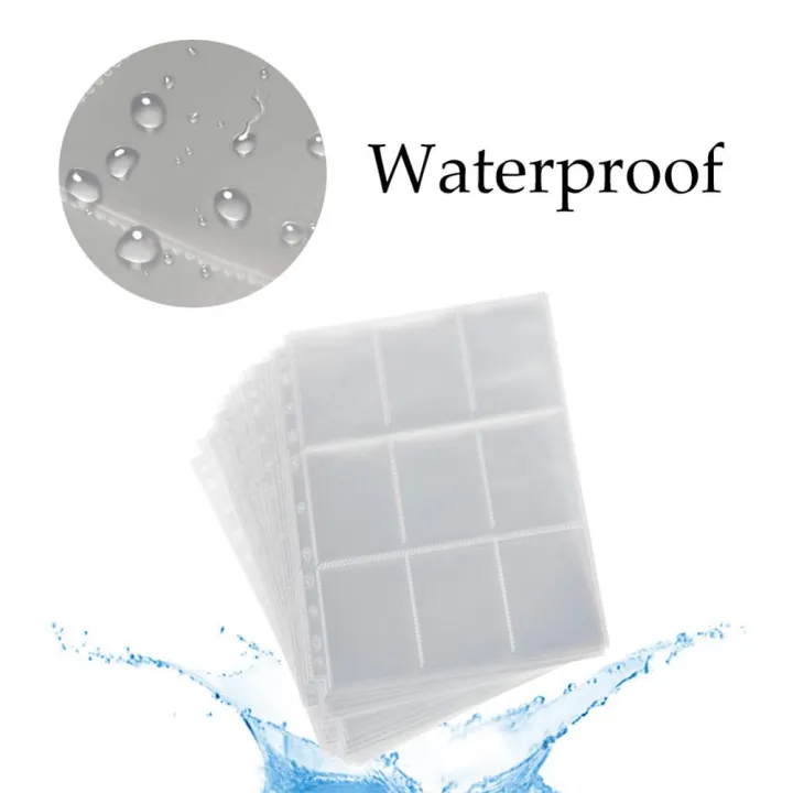 9-Card%20Protector%20Sleeves%20Pocket%20Gaming%20Trading%20Card%20Tarrot%20Card%20Album%20Pages%20Binder%20Sheets%20for%20Stickers%20Stamps%20Card%20Page%20Storage%20-%20Image%205