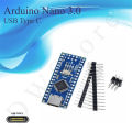 USB Type-C Arduino Nano 3.0 Bord With Bootloader ATMEGA328P IC CH340 USB Driver 16Mhz - Without cable. 