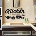 【Miga Plaza】This Kitchen Is Seasoned With Love Home Wall Stickers Decals Art Quotes Kitchen Home-Decor. 