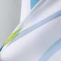 Enough Long Wide Polyester Striped Wave Shower Curtains Bathroom Plastic Hooks. 