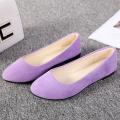 【ALLGOOD】Women Girls Solid Big Size Slip On Flat Shallow Comfort Casual Single Shoes Running shoes. 