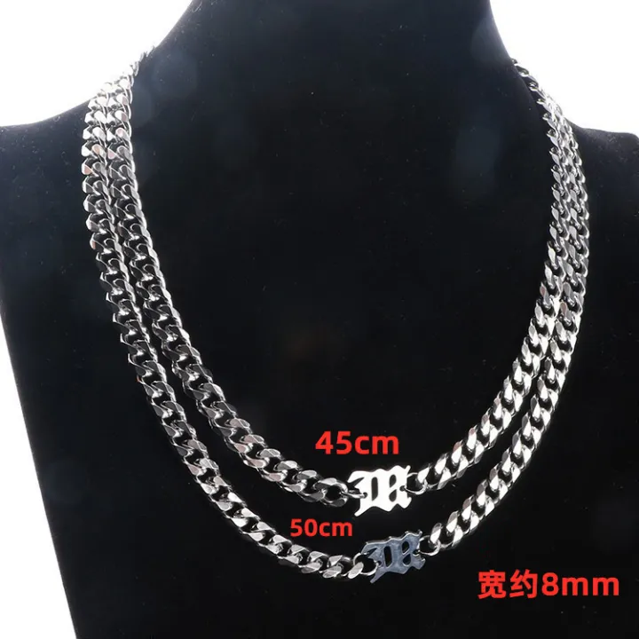 N%20XL%20Fu%20Brian%20Seven%20Brothers%20with%20the%20same%20Cuban%20necklace%20European%20and%20American%20men's%20personality%20clavicle%20chain%20thickened%20stainless%20steel%20jewelry%20-%20Image%204