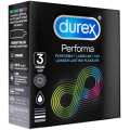 Durex Condoms Performa Extended Pleasure 3'S, Lubricant For Climax Delay Longer Lasting Pleasure. 
