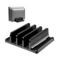 HXSJ Plastic Vertical Laptop Stand Holder Adjustable Desktop Notebook Dock Space-Saving 3 In 1. 
