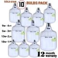 LED Bulb GOLD STAR brand 10pc bulb home pack .( 9w 4 bulbs + 13W 2 bulbs + 5w 3 bulbs + 18W 1 bulbs ) Energy saving ( 12 Months Warranty ). 